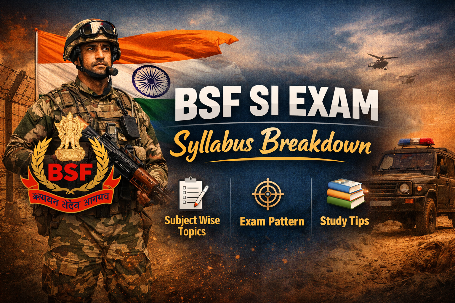 BSF SI EXAM Syllabus Breakdown